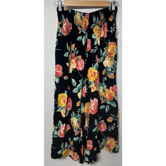 Carole Little Pants Women’s Size 4 Vintage Floral Palazzo Wide Leg Pull-On NEW - Picture 1 of 9